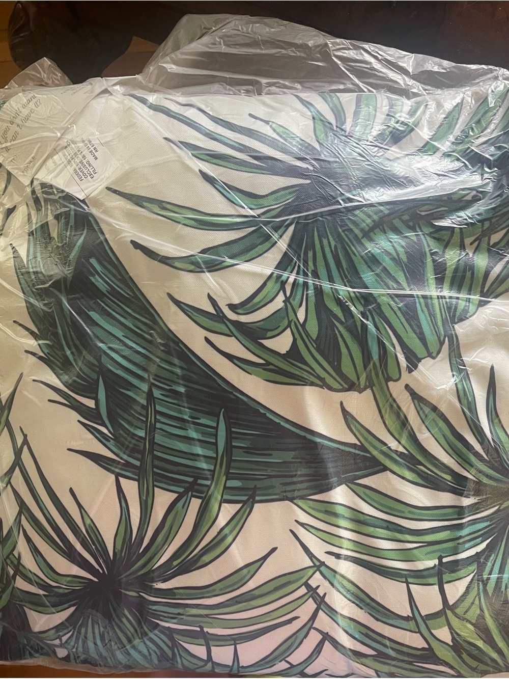 Decorative Tropical Leaf Indoor/Outdoor Throw Pillow